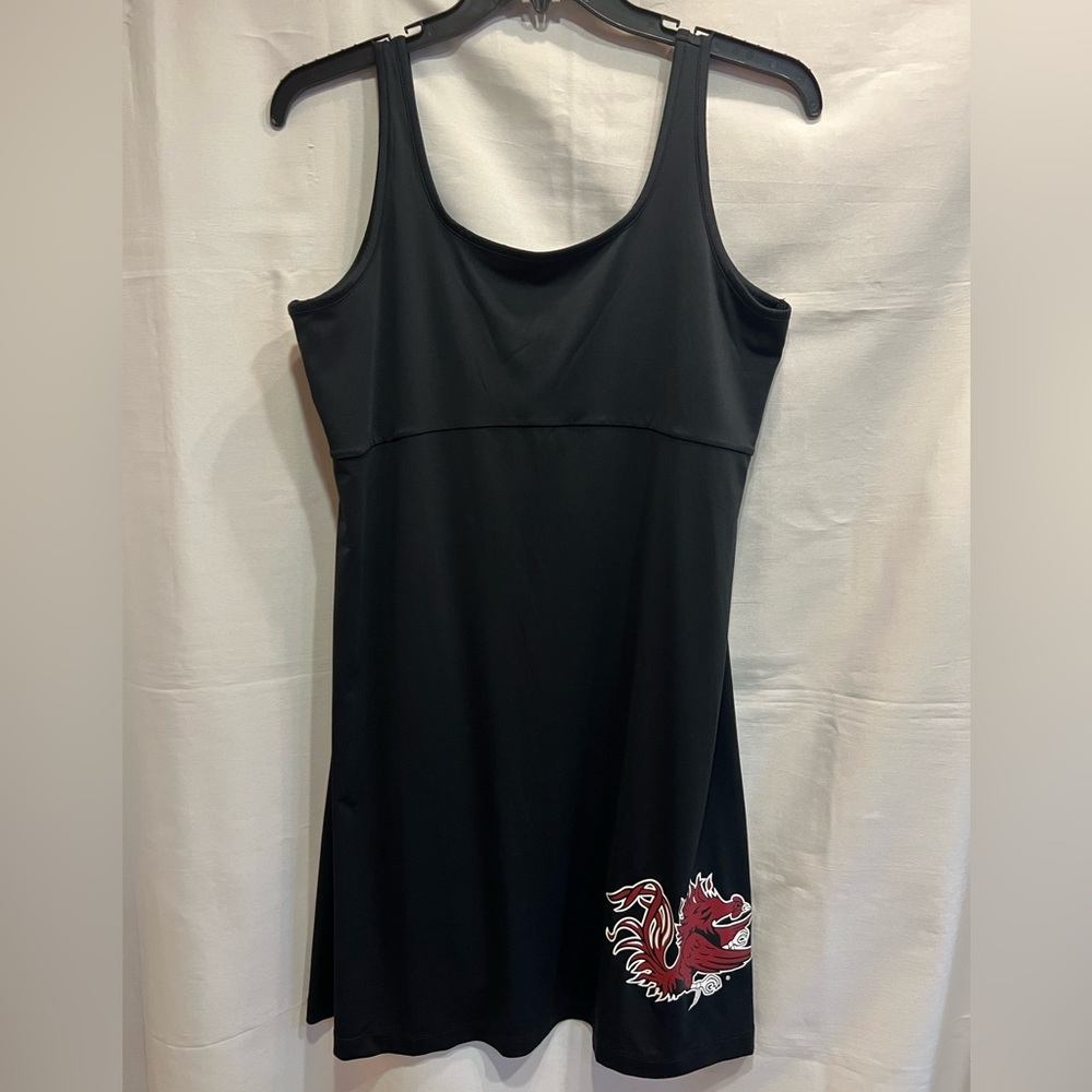 Columbia Black Swim Dress with Red Graphic